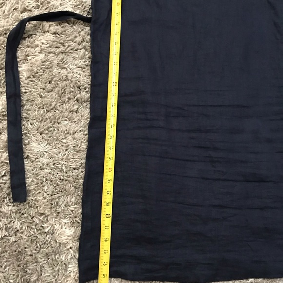 Galeries Lafayette Paris Linen Dress In Blue - Picture 6 of 6